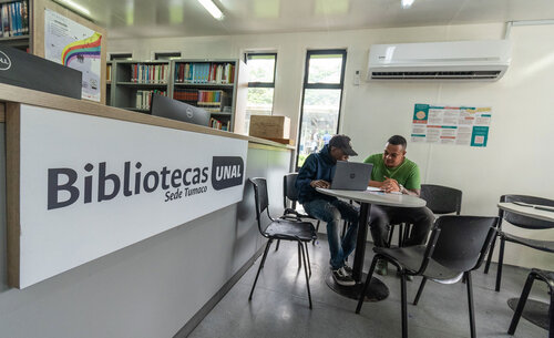Biblioteca de la UNAL Sede Tumaco. Foto: Jeimi Villamizar, Unimedios.