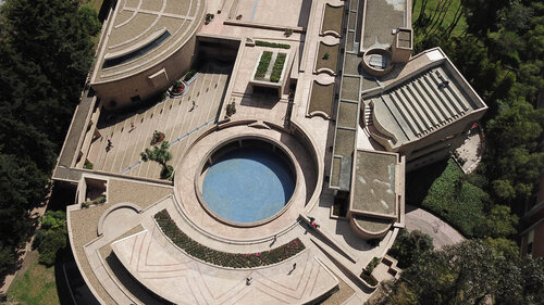 Vista aérea - Edificio de Posgrados Facultad de Ciencias Humanas – Sede Bogotá