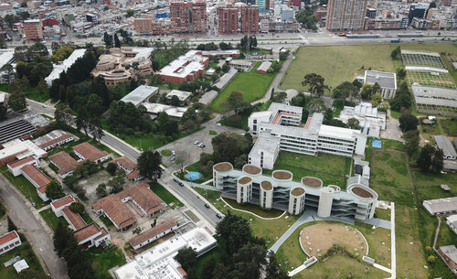 Vista aérea del campus Sede Bogotá. Foto: archivo