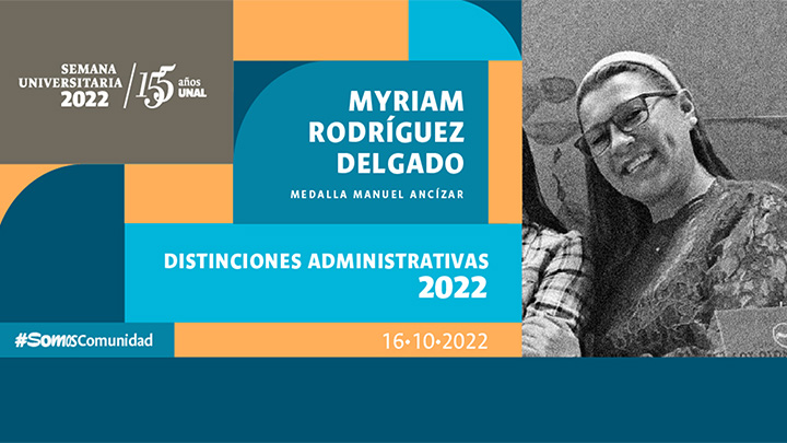 Imagen: Medalla Manuel Ancízar - Myriam Rodríguez