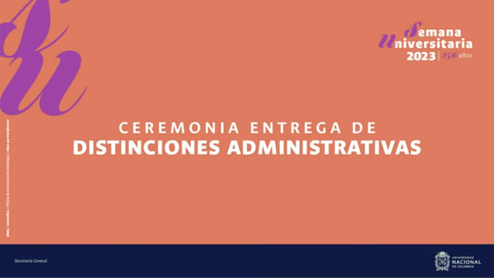 Imagen: Ceremonia de Entrega Distinciones Administrativas 2023