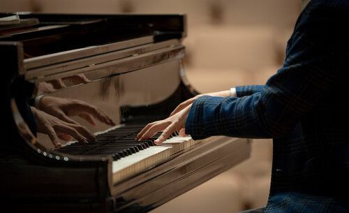 El Yellow River Piano Concerto se presentó por primera vez en Colombia en el Auditorio León de Greiff. Foto: Nicol Torres, Unimedios.