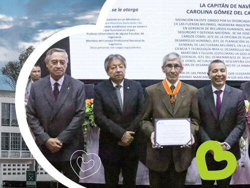 Ministerio de Transporte concedió Orden al Mérito Julio Garavito a profesor Emérito de la Facultad de Ingeniería