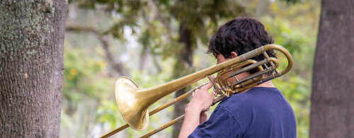 El Conservatorio de Música volvió a vibrar con el sonido de los instrumentos tocados por los estudiantes. Foto: Nicol Torres, Unimedios.