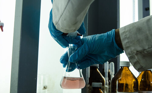 Laboratorio de Química, Sede Bogotá.  Foto: Archivo, Unimedios.