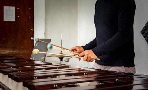 El Conservatorio de Música volvió a vibrar con el sonido de los instrumentos tocados por los estudiantes. Foto: Nicol Torres, Unimedios.